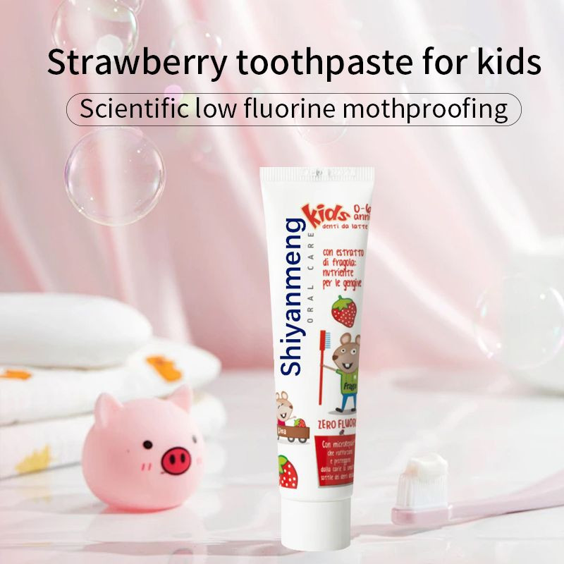 Kids low ferment strawberry Sweet orange tooth decay toothpaste