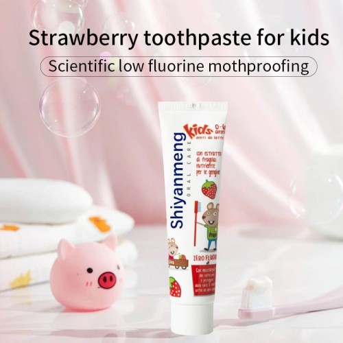 Kids low ferment strawberry Sweet orange tooth decay toothpaste