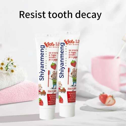 Kids low ferment strawberry Sweet orange tooth decay toothpaste