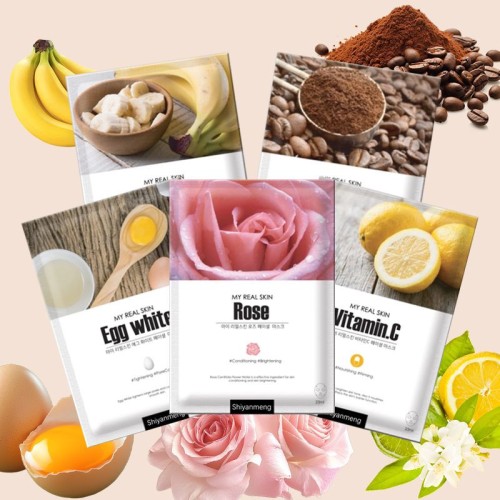 OEM Korean mask products like moisturizing masks, bamboo charcoal silk masks and fruit masks