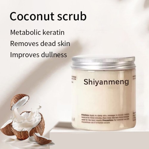 OEM Natural sea salt and plant extract grapefruit, coconut, peach scrub