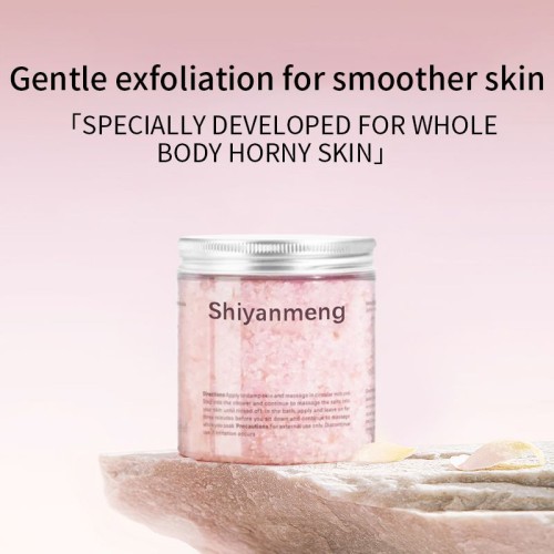 OEM Natural sea salt and plant extract grapefruit, coconut, peach scrub