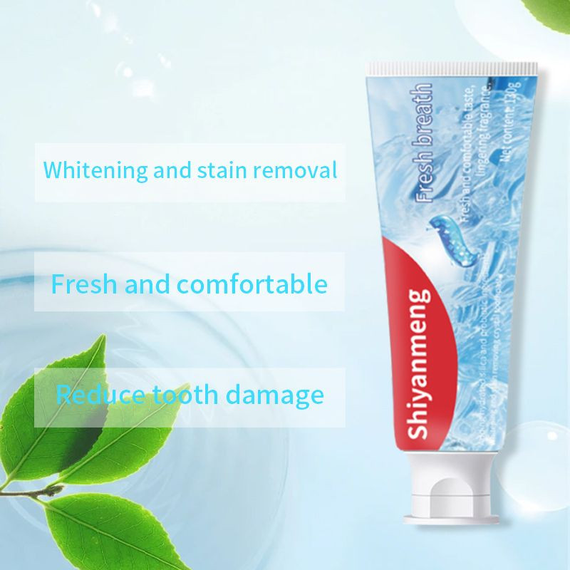 OEMtoothpaste Triple Icy Mint Stain Removing Baking Soda Anti-Cavity Amino Acid Toothpaste Herbal Spearmint