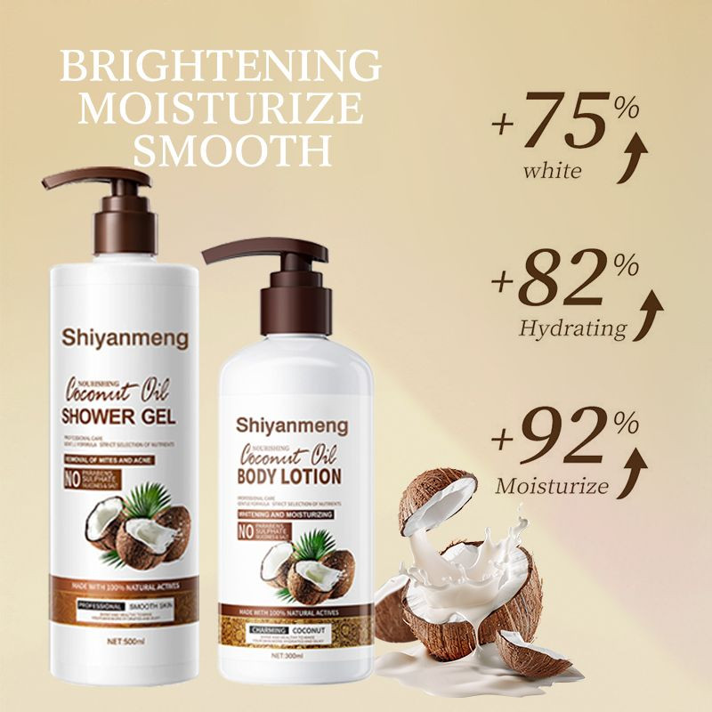 OEM Quenching Plus Coconut Curly Hair Set Dandruff Removal with Coconut Oil Honey and Citrus Oil