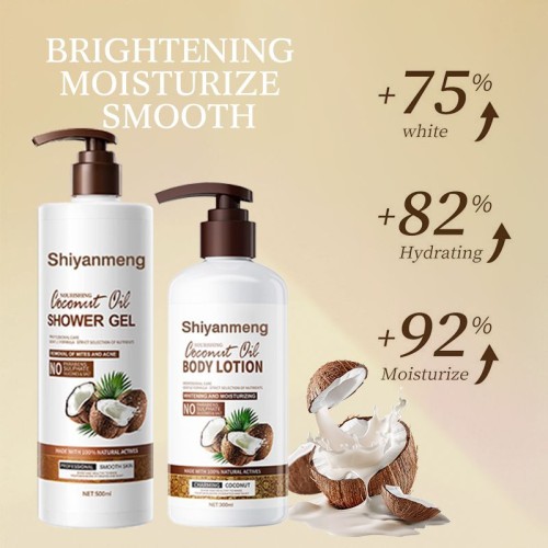 OEM Quenching Plus Coconut Curly Hair Set Dandruff Removal with Coconut Oil Honey and Citrus Oil