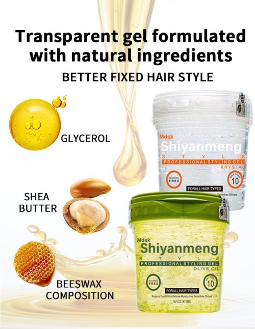 OEM Styling gel Styling hair wax, hair mud,ECO236 Styling Gel, Curly Hair Styling Paste