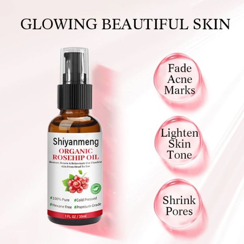 Rose hip Oil Facial Whitening Repair Essence, Rose Essential oil, Rose Lotion moisturizing