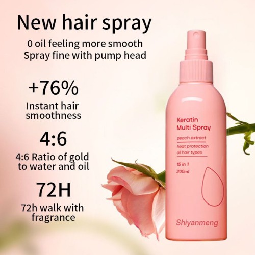 OEM Hair Smoothing Spray with Spirulina Protein, Keratin and Argan Oil