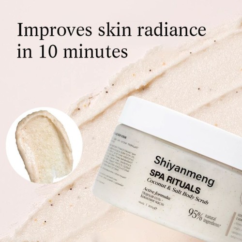 OEM Natural Sea Salt, Pomegranate Seeds with Plant Extracts and Shea Butter Cream Scrub