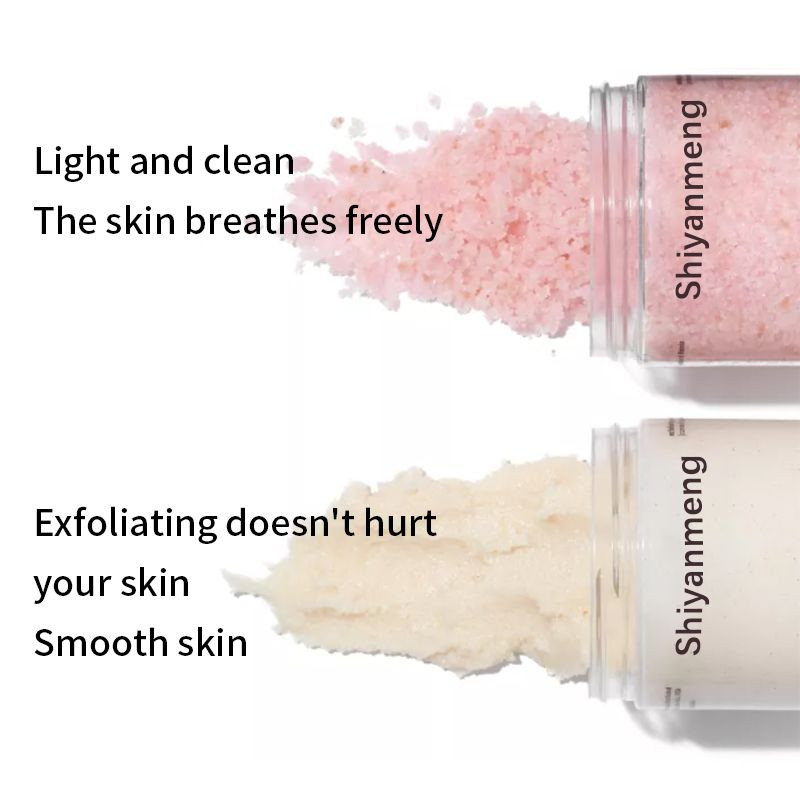 OEM Natural sea salt and plant extract grapefruit, coconut, peach scrub