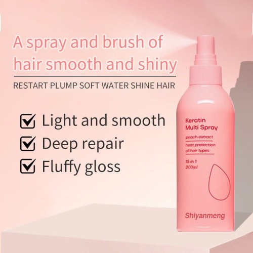 OEM Hair Smoothing Spray with Spirulina Protein, Keratin and Argan Oil