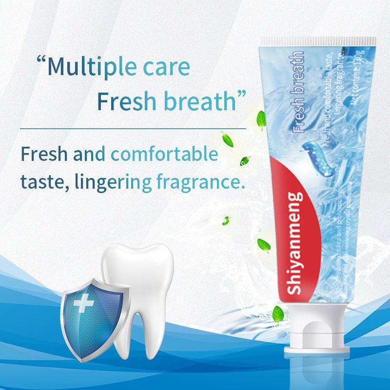 OEMtoothpaste Triple Icy Mint Stain Removing Baking Soda Anti-Cavity Amino Acid Toothpaste Herbal Spearmint