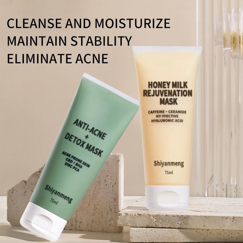 Camellia anti-acne skin mask, honeysuckle salicylic acid mask