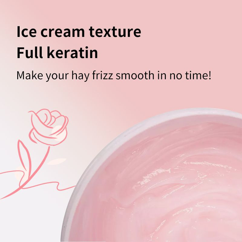 OEM Polypeptide Keratin Hair Mask Vitamin B5 Caviar Jojoba Seed Oil Argan Oil