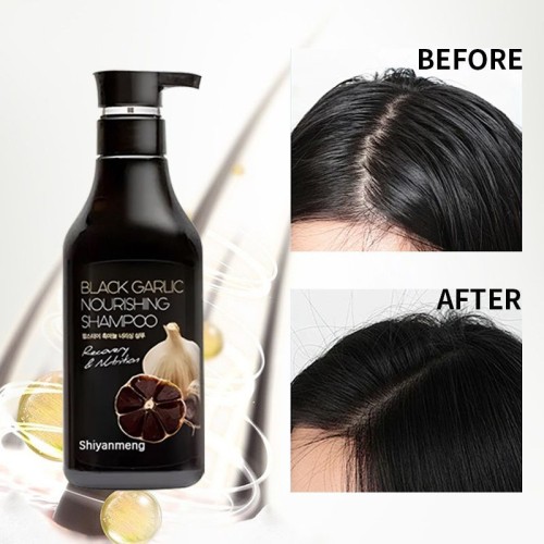 Black garlic shampoo, black garlic fermented ginger, oil control smoothing shampoo