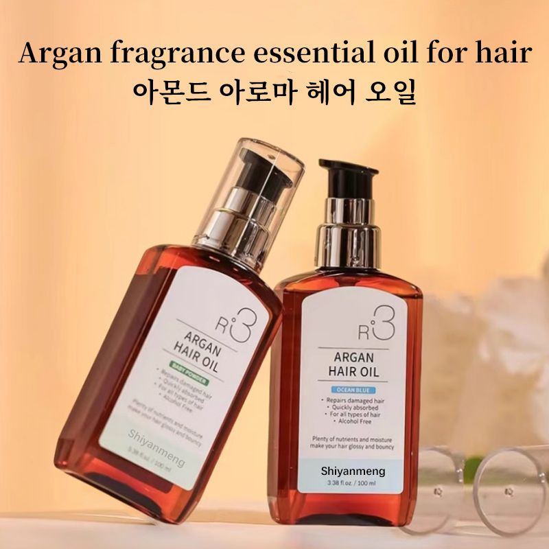OEM Korean Cosmetics Hair essential oil with vitamin E, rosemary, mint and argan oil